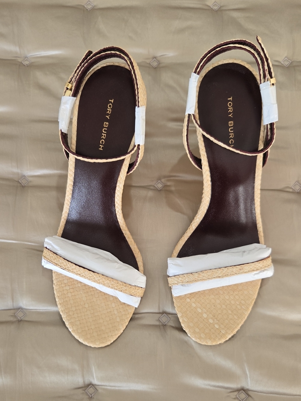 Tory Burch GiGi Raffia Wedge